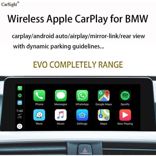 Wireless Apple CarPlay Android Auto Phone Cast Car Multimedia Video Interface for BMW EVO 1/2/3/4/5/6/7/X1/X2/X3/X4/X5/X6 Series