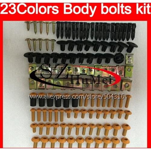 Fairing bolts full screw kit For YAMAHA FZR250R 86 87 88 89 FZR250 R 250 R FZR 250R 1986 1987 1988 Windscreen bolt screws Nuts