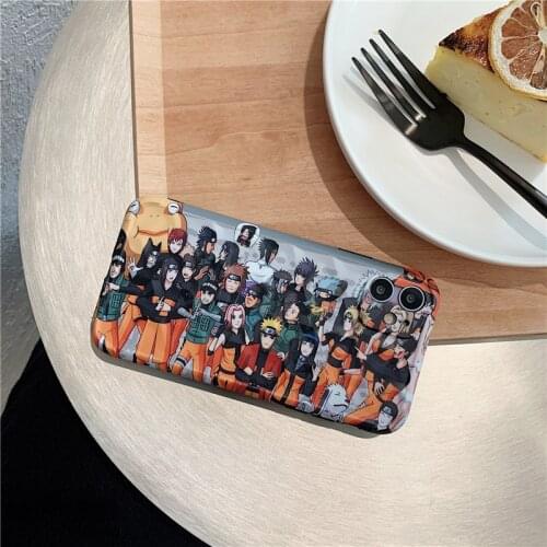 Naruto Phone Case for IPhone 7 / 8 / Plus / X / XS / XR / XS Max / 11 / 12 / Pro /Cute Cartoon Anti-fall Silicone Case