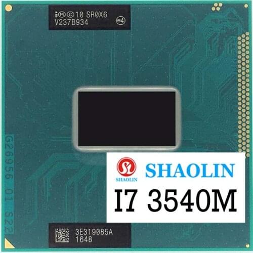 I7-3540M i7 3540M SR0X6 3.0 GHz Dual-Core Quad-Thread CPU Processor 35W Original SHAOLIN Official Version original Free Shipping