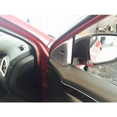 For Nissan Qashqai 2016 2 PCS ABS Chrome A Pillar Tweeter Decorative Light Box Cover Case Cover Trim Car Styling Accessories