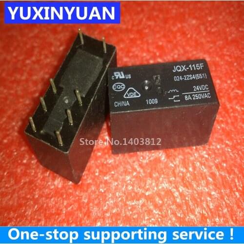 JQX-115F-024-2ZS4 HF115F-024-2ZS4 DIP 8A250VAC 10pcs/lot