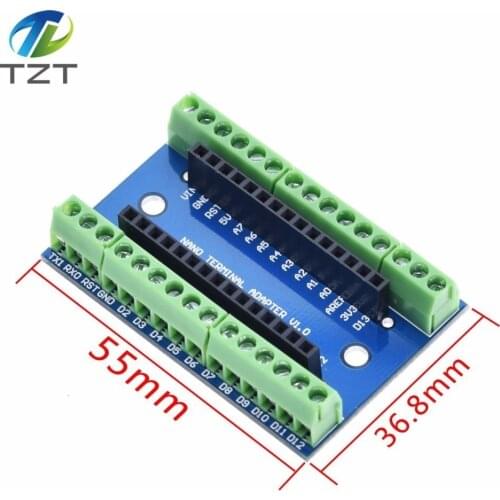 NANO V3.0 3.0 Controller Terminal Adapter Expansion Board NANO IO Shield Simple Extension Plate For Arduino AVR ATMEGA328P