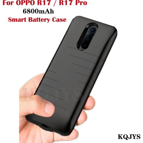 KQJYS Smart Phone Battery Charging Cover For OPPO R17 Battery Case External Power Bank Battery Charger Cases For OPPO R17 Pro