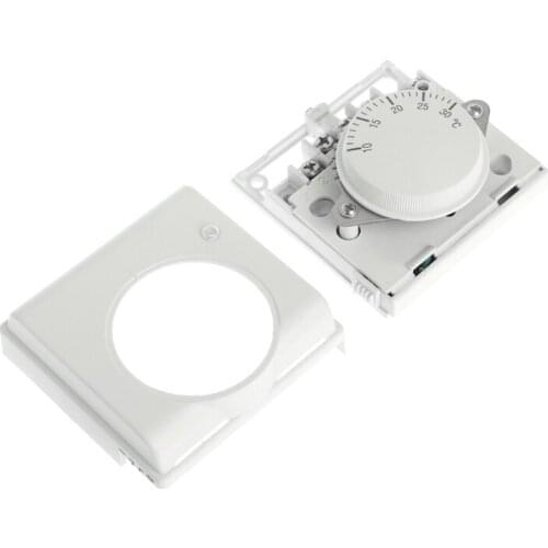 220V 6A Mechanical Room Thermostat Temperature Controller Air Condition and Floor Gas Boiler Heating