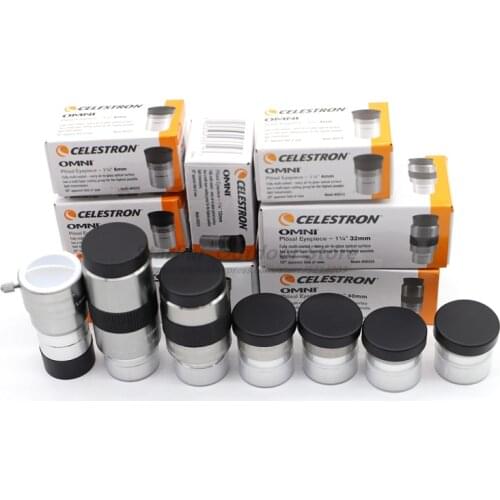 Celestron omni 4mm 6mm 9mm 12mm 15mm 32mm 40mm and 2x eyepiece and Barlow Lens Fully Multi-Coated Metal Astronomy Telescope