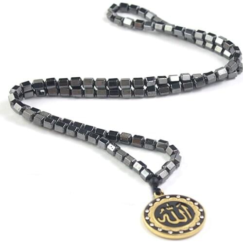 New Arrival Exquisite Magnetic Hematite Round Pendant Necklace for Men Jewelry Bijoux HN021