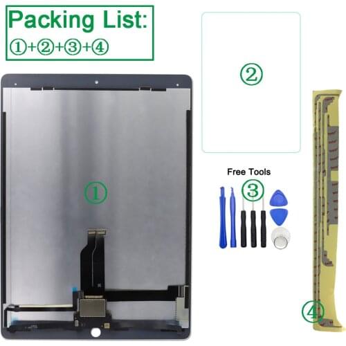 1Pcs Full Tested For Apple iPad Pro 12.9 1th Gen A1584 A1652 LCD Display Touch Screen Digitizer Panel Assembly Replacement