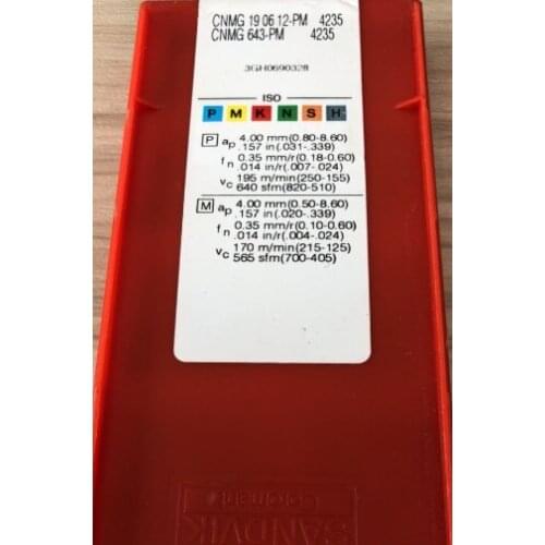 ORIGINAL 10PCS CARBIDE INSERT CNMG190612-PM4235