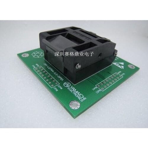 Original YAMAICHI IC Test Seat IC51-0644-807 Burning Programme LQFP64 QFP64 Socket Adapter