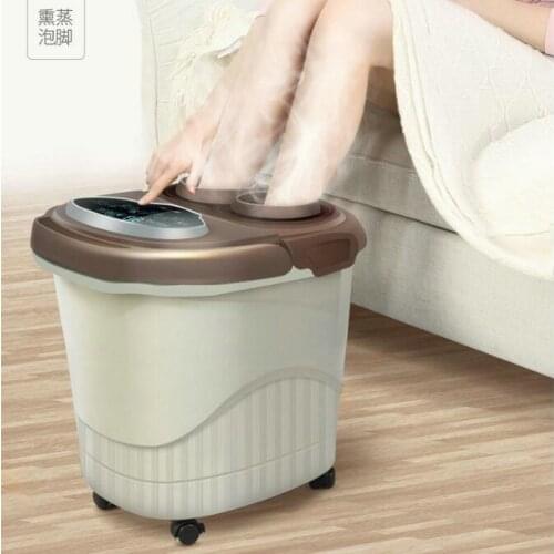 Fully Automatic Foot Bath Electric Massage Heating Constant Temperature Home Pedicure Machine Bubble Foot High Deep Barrel