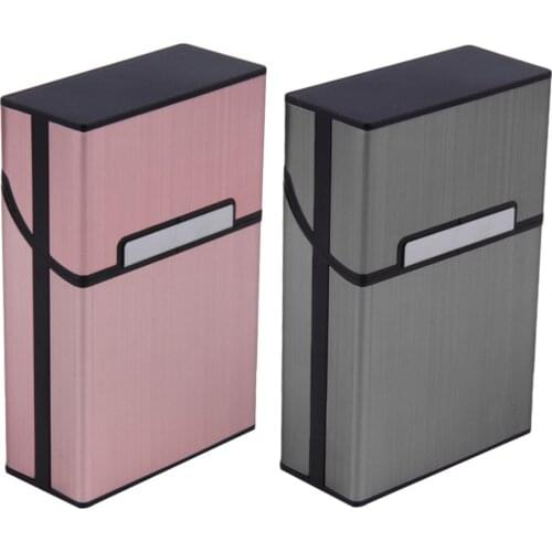 Portable Automatic Cigarette Case Aluminium Alloy Male Gadgets Ejection Holder Smoke Boxes