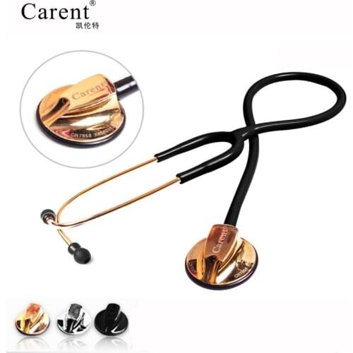 CARENT Stethoscope Professional Estetoscopio Dual Medical Silverback Stainless Steel for Doctor Nurse Fetal Heart Rate Origin