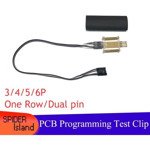 PCB Program Programmer Testing Probe pin Hand Held tool PCB Test Fixture Tool 3-6Pin 2.54 / 2.0 Jtag DIY Burning Test Kit