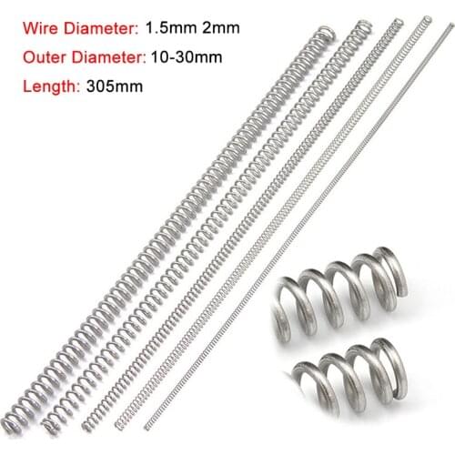 1PCS 305mm Y-type Compression Spring Wire Dia 1.5mm 2mm Long Pressure Spring 304 Stainless Steel