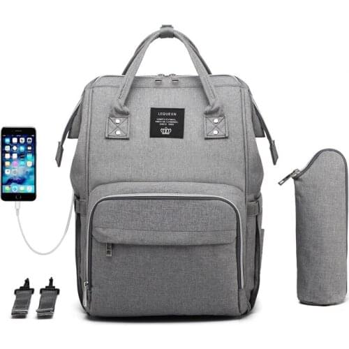 Waterproof Baby Pregnant Bag Nursing Bag Usb Charging Diaper Bag Baby Care Backpack for Mom Mummy Maternity Stroller Bag