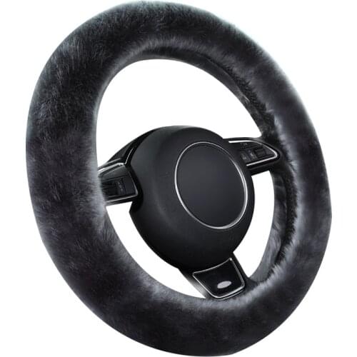 38cm Universal Car Plush Steering Wheel Cover for BMW for Audi for Mercedes-Benz for Hyundai for Volkswagen Steering Wheel Cover