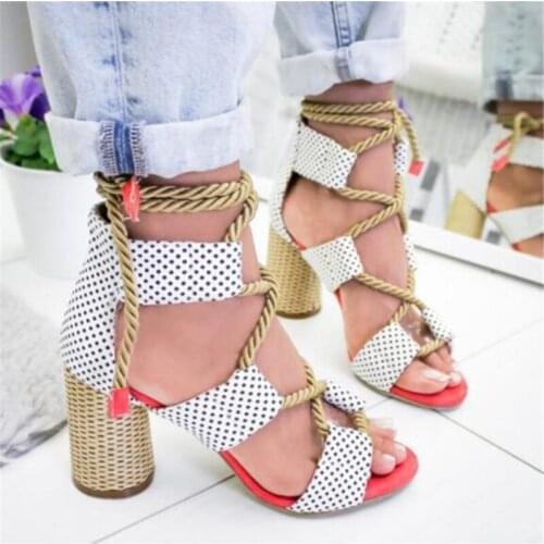 Women sandals 2019 new fashion mixed color ankle strap wedges lace women shoes with high heels women shoes pumps