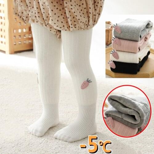 0-8T kid girls tights baby stockings warm winter baby tights for girls plush thick pantyhose super soft high loose waist tights