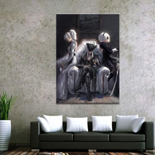 1 Panel NieR:Automata 2B Game Canvas Printed Painting For Living Room Wall Art Home Decor HD Picture Artworks Modern Poster