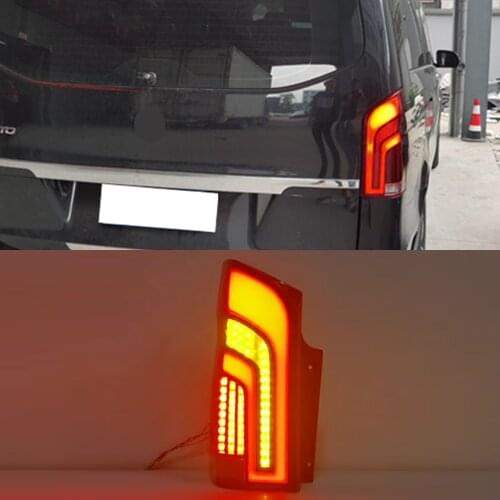 1 Pair tuning Tail light For Mercedes Benz VITO V250 V260 V260L Taillights LED w447 DRL Running lights Fog lights Rear