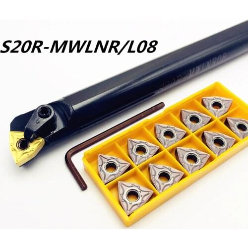 1PCS S20R-MWLNR08 S25S-MWLNR08 composite super hard boring tool holder 95 degree inner hole tools holder for WNMG0804 lathe tool