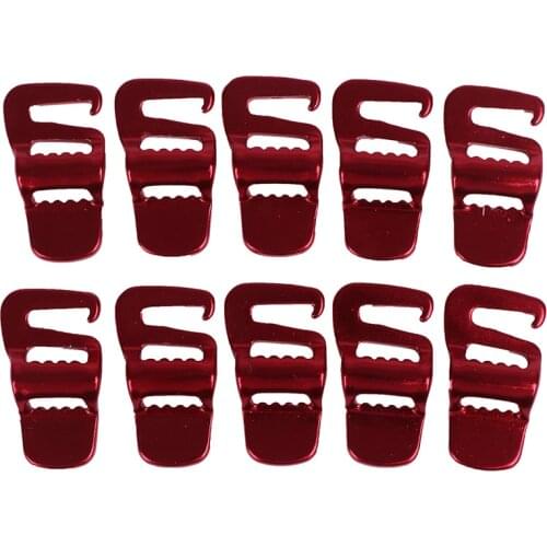 10Pcs Backpack Buckle Luggage Package Tightening Buckle Tent Rope Tensioner Hook