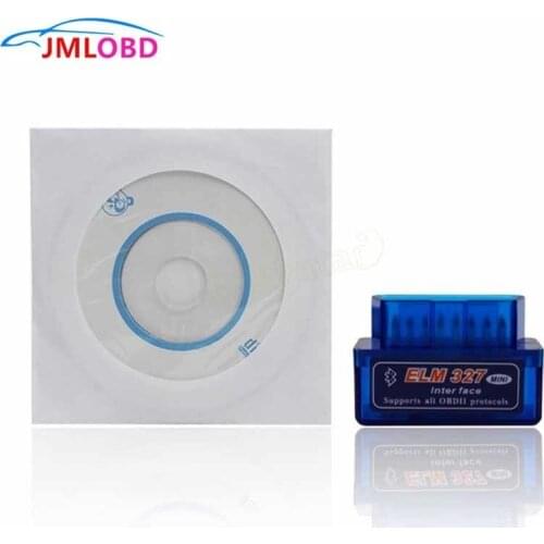 2020 Support For 12 languages V1.5 / V2.1 Super MINI ELM327 Bluetooth OBD2 OBDII ELM 327 Version 1.5 Blue Auto Diagnostic Tool