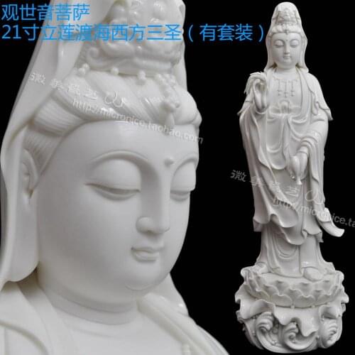 21 inches of Avalokitesvara Sam West put Ephraim the Buddha Guanyin Buddha statues for Dehua ceramics