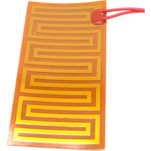 55x110mm 28W 24V DC Flexiable Eeletric Polyimide Film Heater Heating element for Electrical Wires