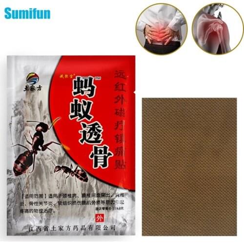 8Pcs Ants Extracted Joint Pain Relief Patches Treat Rheumatoid Arthritis Joint Pain Knee Back Body Muscle Shoulder Massage