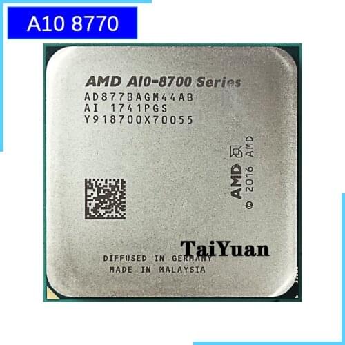 AMD A10-Series PRO A10-8770 A10 8770 3.5 GHz Quad-Core CPU Processor AD877BAGM44AB Socket AM4