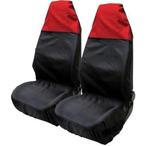 2PCS Waterproof Front Car Van Seat Covers Protectors Nonslip Backing Seat Covers For Cars Bus SUV RV Interior Accessories