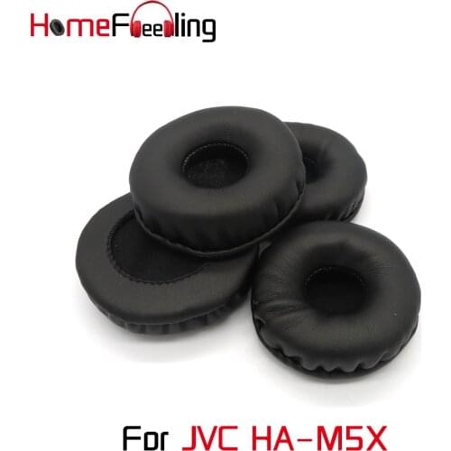 Homefeeling Ear Pads For JVC HA-M5X Earpads Round Universal Leahter Repalcement Parts Ear Cushions