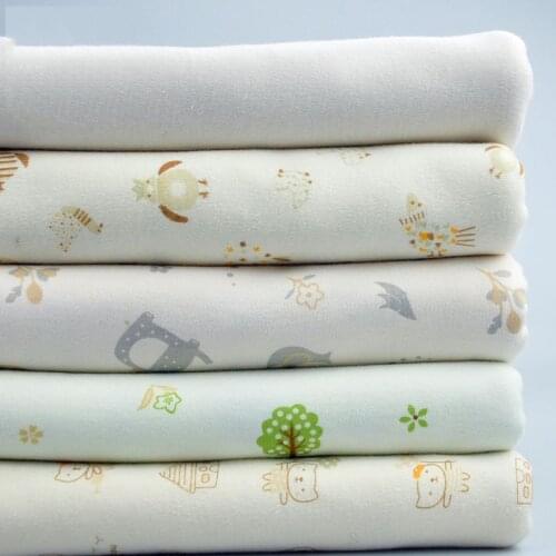 Stretchy Cotton Jersey Fabric For Baby underwear bottoming shirt Cloth Sewing Material 50*185cm