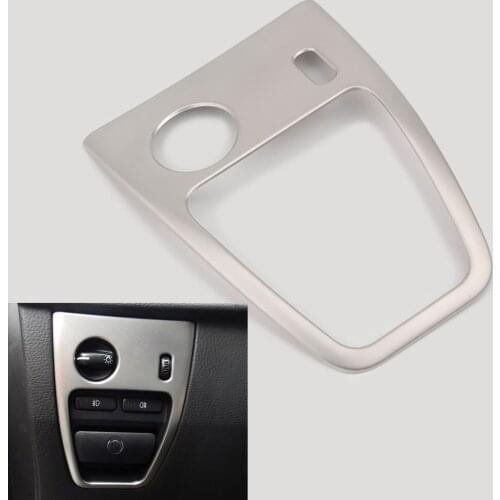 For Volvo XC90 2002-2008 2009 2010 2011 2012 2013 2014 Stainless Steel Head Light Lamp Switch Button Cover Frame Interior Trim