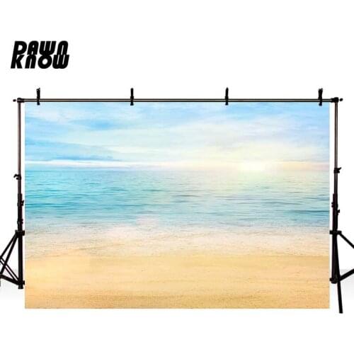 DAWNKNOW Seaside Sand Photography Background Backdrop Sea Photocall Shoot Wedding Children Party Photo Studio Customize GY399