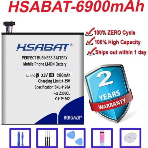 HSABAT Top Brand 100% New 6900mAh C11P1502 Battery for ASUS ZenPad 10 Z300C Z300CL Z300CG Z300M P023 P01T 10.1 in stock