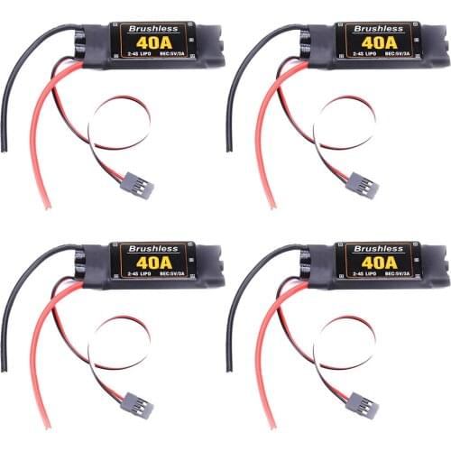 4pcs/let 30A/40A Drone Helicopter Parts Multicopters Speed Controller Brushless ESC Durable Components for F450 F550 Quadcopter