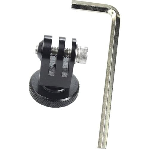 Cold Shoe Mount Adapter Bracket 1/4Inch for Gopro Hero 9 8 Camera Black