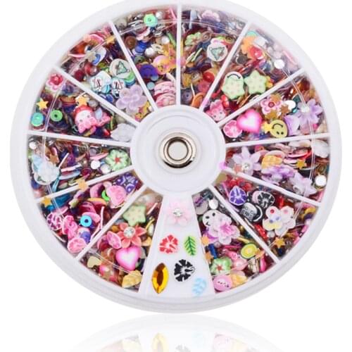 Hot!! 8mm 12 lattices Polymer Clay Resin Nail Art Rhinestons,diy Decorations Non HotFix stone