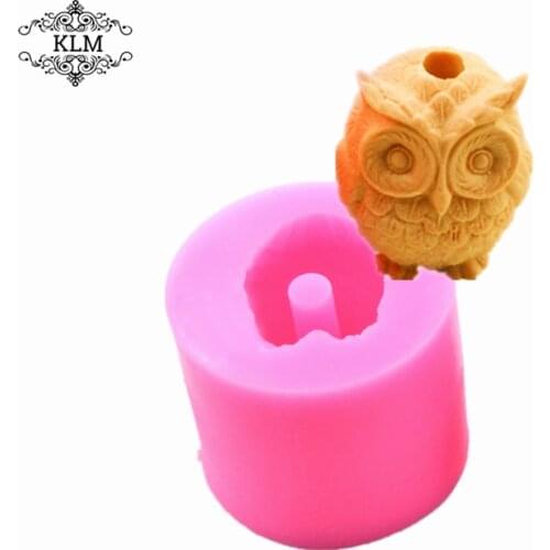 KLM new owl type silicone mold Straw Topper tool clay tool cake decoration tool chocolate biscuit tool fudge tool