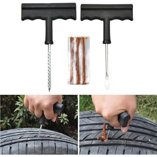 2020 New Car Tire Repair Tool Kit For Tubeless Emergency Tyre Fast Puncture Plug Repair Block Air Leaking For Car/Truck/Motobike