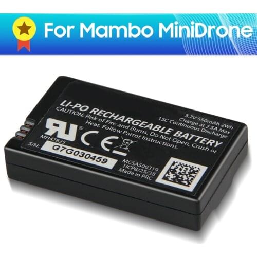 Authentic Replacement Battery Parrot For Parrot Mambo MiniDrone Jumping Sumo Rolling Spider 550mAh