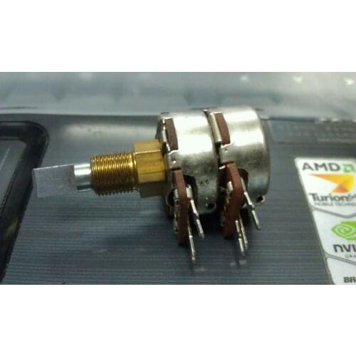 Imported 24 type potentiometer double 5M resistance 04-1715 1378137 Shaft 22MM switch