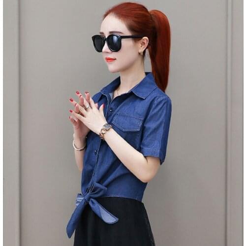 RibbonFish Womens Denim Shirts