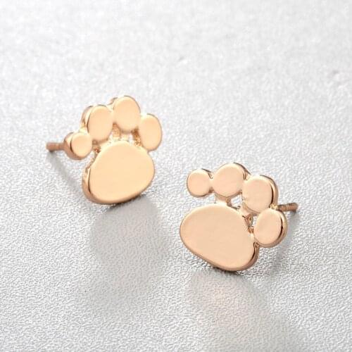 Kinitial Dog Paw Print Earring Animal Puppy Earrings For Owners Of All Dog Breeds Dog Paw Earrings For Women, Veterinarian Gifts