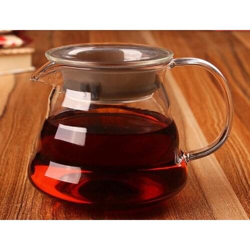 1PC New Design Glass Coffee Teapot Coffee Share Pot Clouds Heat Resistant Glass Lovely Pot Coffee Tea Sets JQ 1073