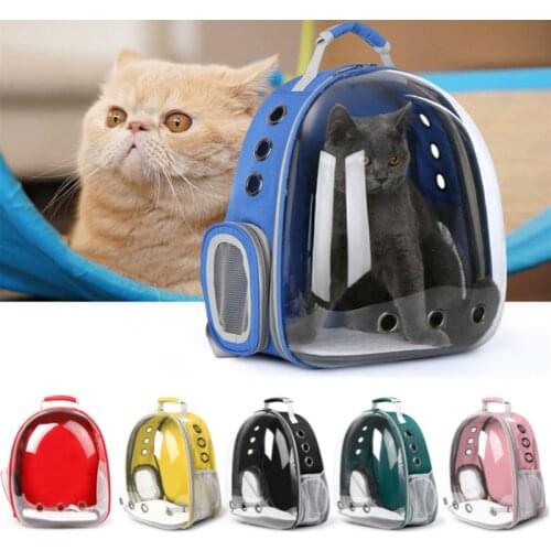 Cat Carrier Bags Breathable Pet Carriers Small Dog Cat Backpack Travel Space Capsule Cage Pet Transport Bag Carrying For Cats
