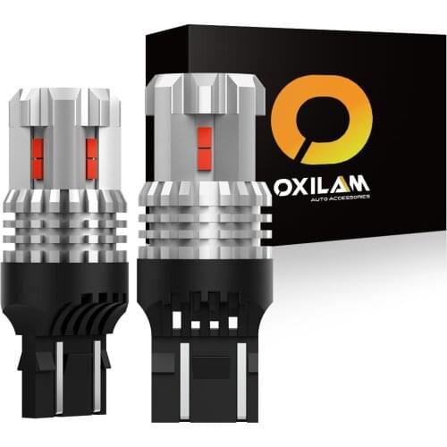 2pcs T20 Led T20 W21/5W 7443 7440 W21W WY21W LED Bulb Car Backup Reverse Lights Daytime Running Light Brake Lights 12V White Red